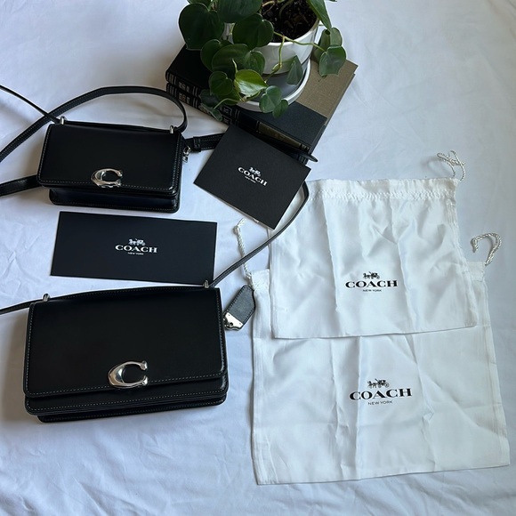 Coach Black Crossbody Bags with Silver Detail - Picture 15 of 15